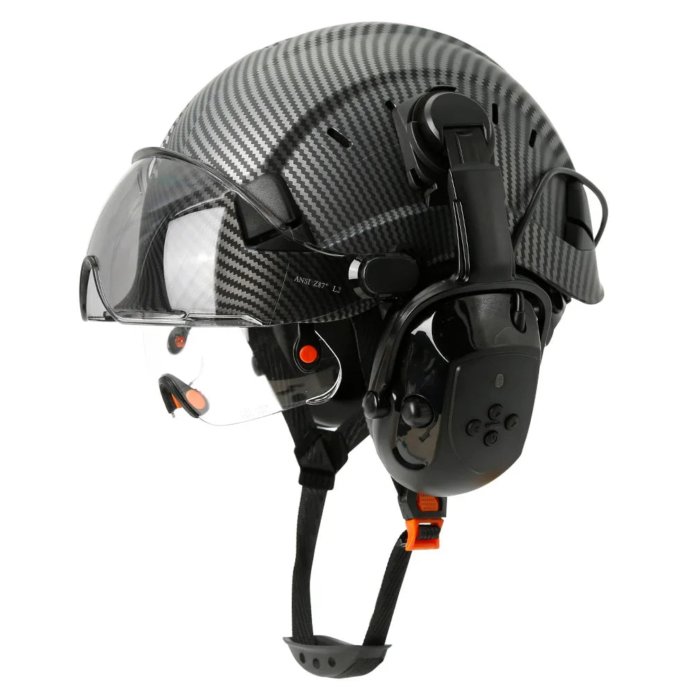 CE Certified Safety Helmet with Bluetooth 5.0 and Noise Reduction