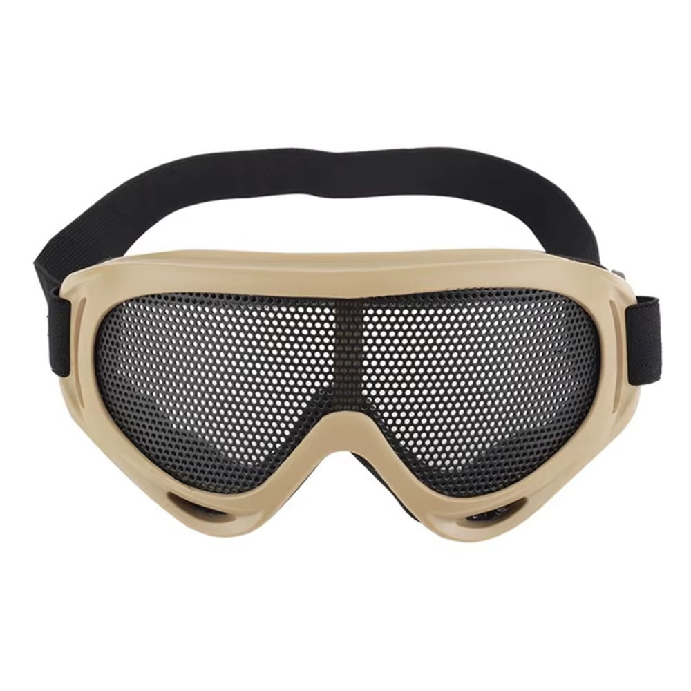 Tactical Airsoft Safety Goggles with Metal Mesh