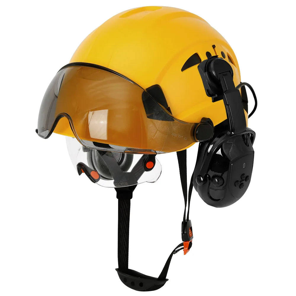 CE Certified Safety Helmet with Bluetooth 5.0 and Noise Reduction