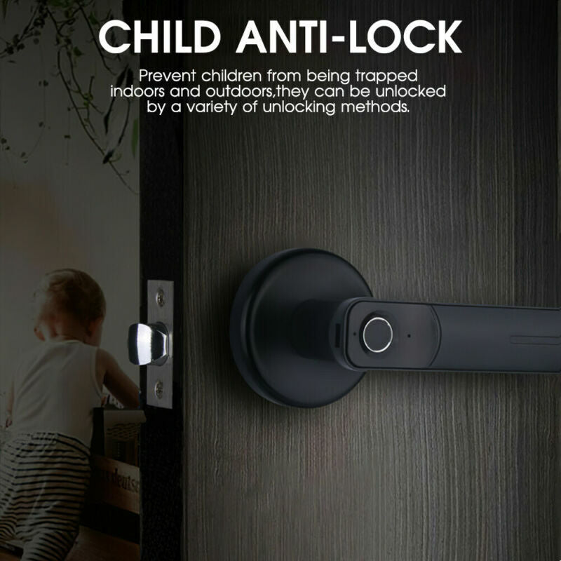 Fingerprint and Password Smart Door Lock with 2 Keys