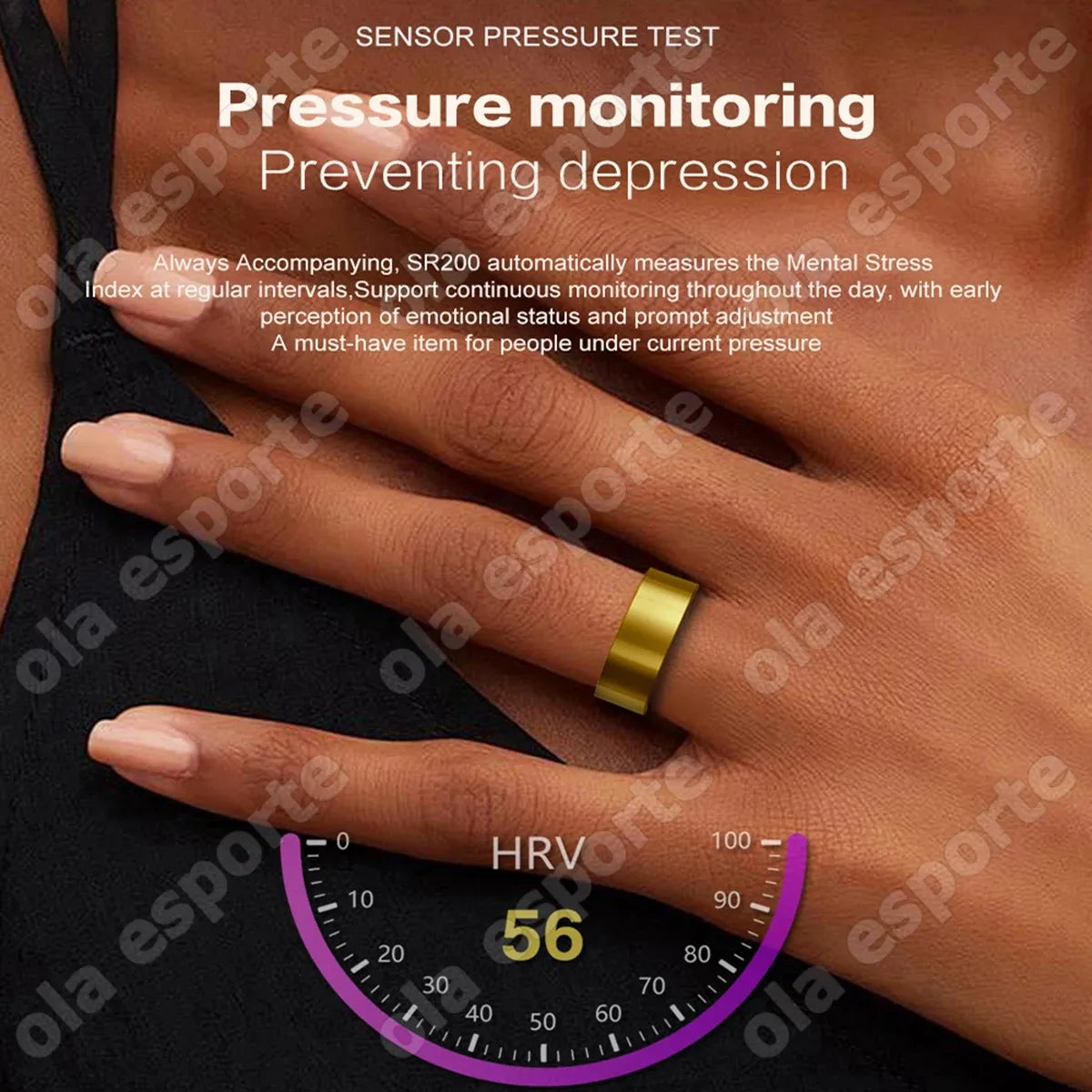 Smart Health Ring for Women and Men – Heart Rate, Body Temperature, Sport Tracking, Bluetooth Connectivity, and Wireless Charging – Compatible with Xiaom