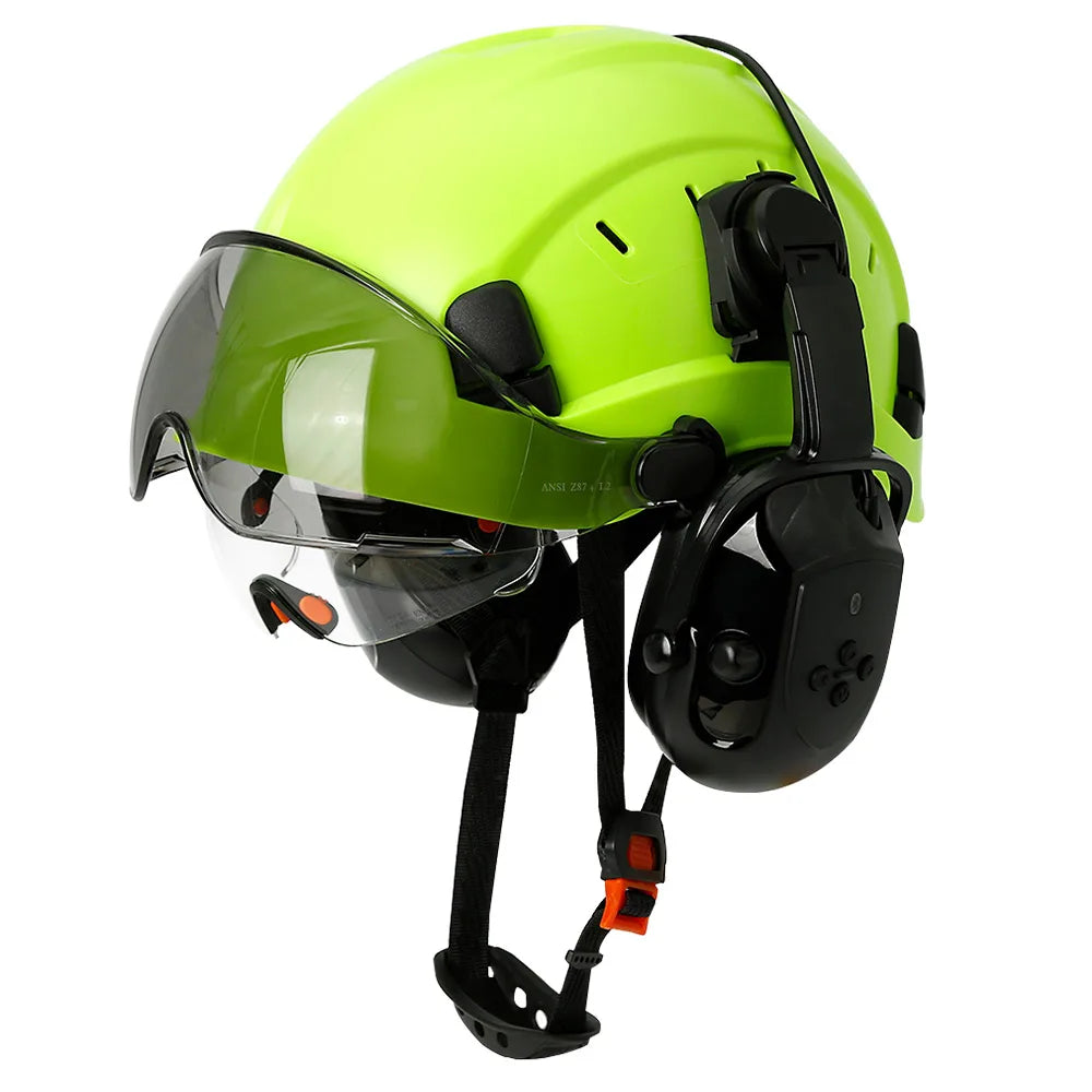 CE Certified Safety Helmet with Bluetooth 5.0 and Noise Reduction