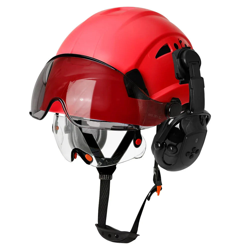 CE Certified Safety Helmet with Bluetooth 5.0 and Noise Reduction