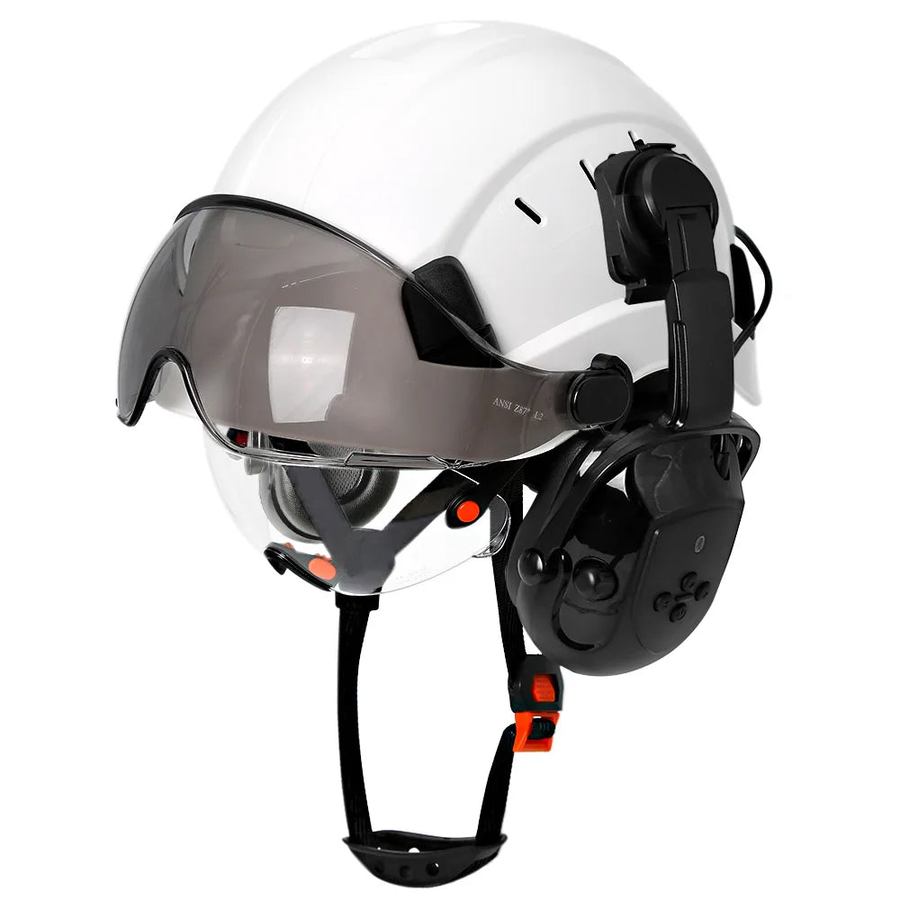 CE Certified Safety Helmet with Bluetooth 5.0 and Noise Reduction