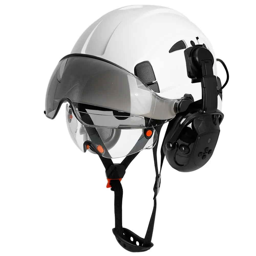 CE Certified Safety Helmet with Bluetooth 5.0 and Noise Reduction