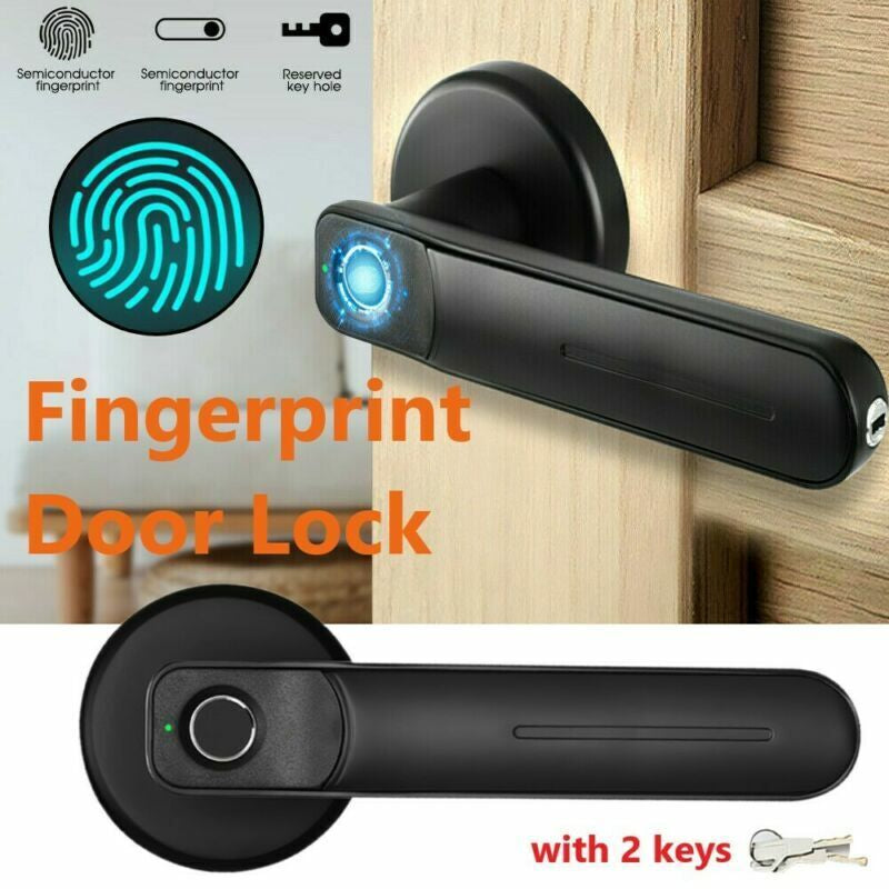 Fingerprint and Password Smart Door Lock with 2 Keys