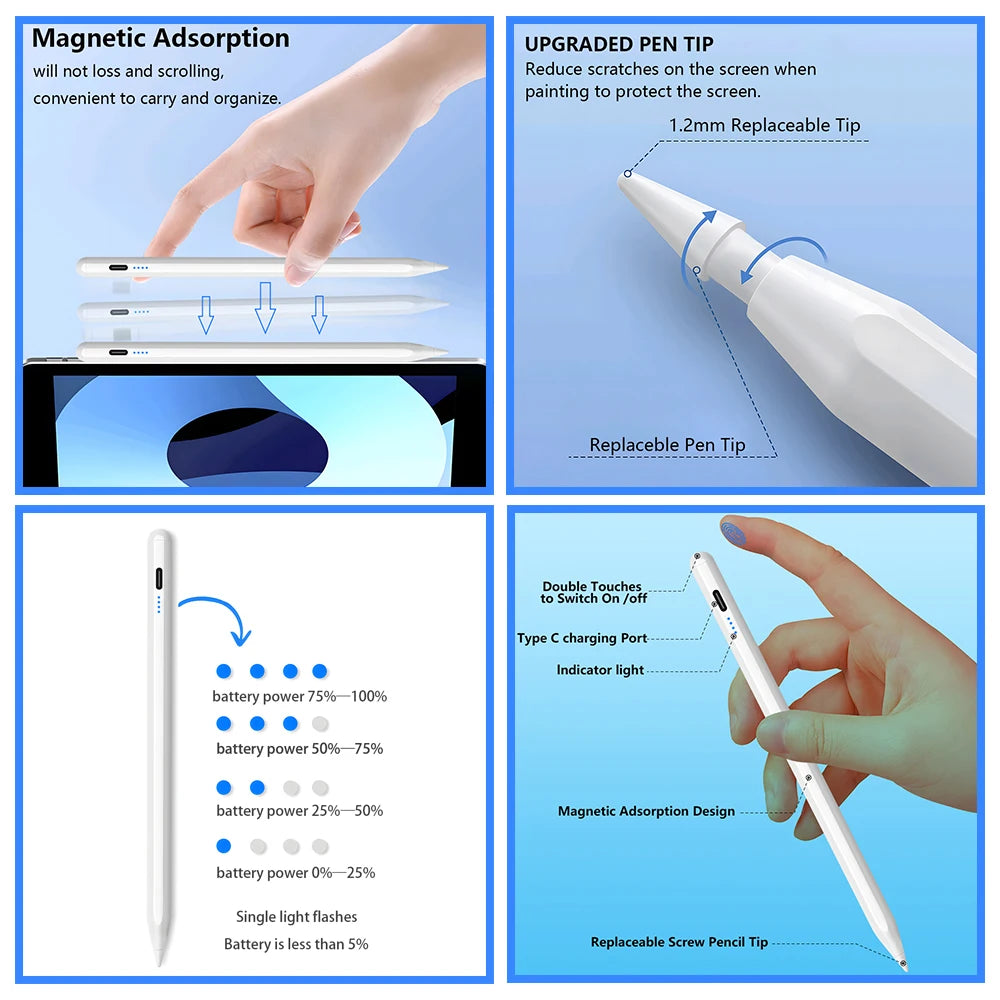 Precision Stylus Pen for iPad (2022-2018)