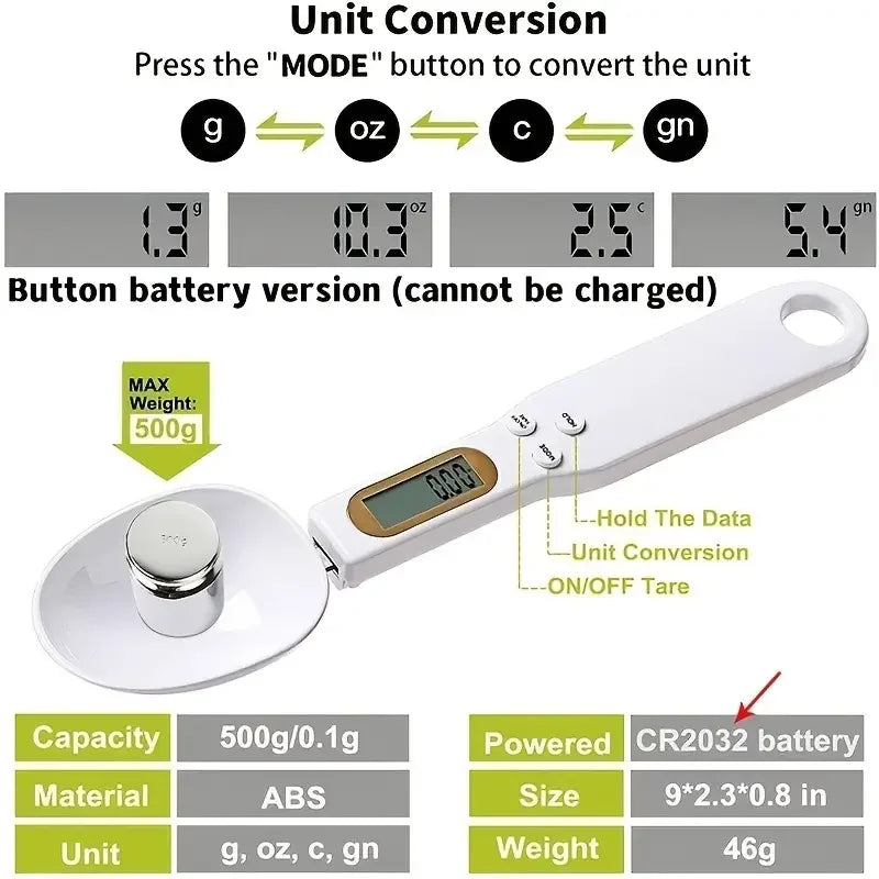 Digital Kitchen Spoon Scales