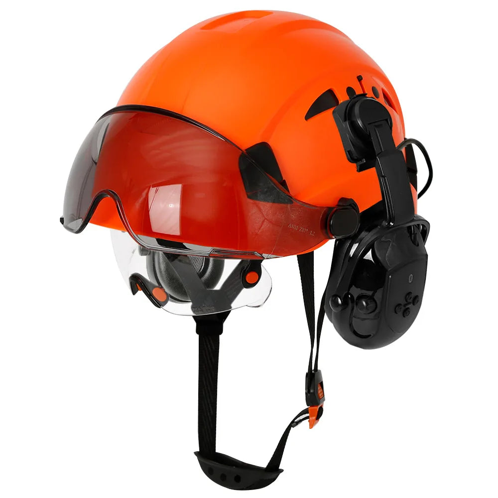 CE Certified Safety Helmet with Bluetooth 5.0 and Noise Reduction