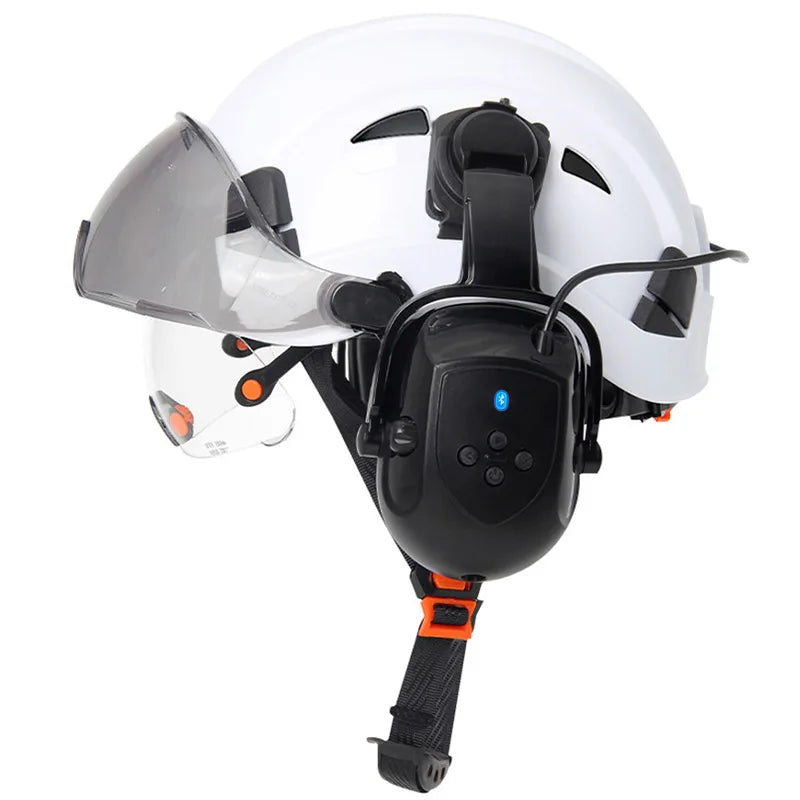 CE Certified Safety Helmet with Bluetooth 5.0 and Noise Reduction