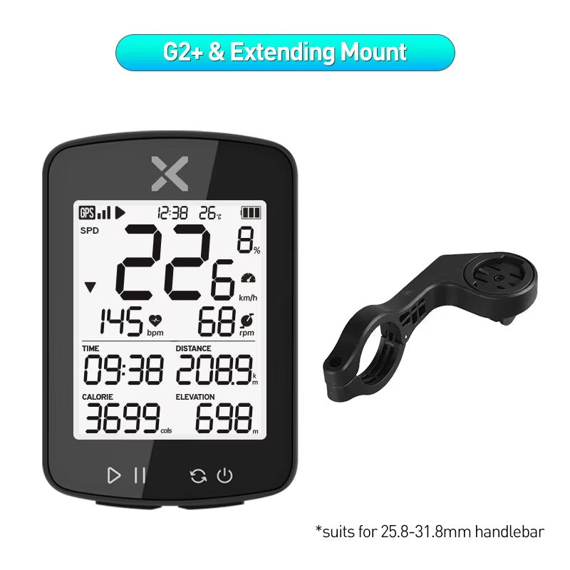 G2 GPS Bike Computer with IPX7 Waterproofing